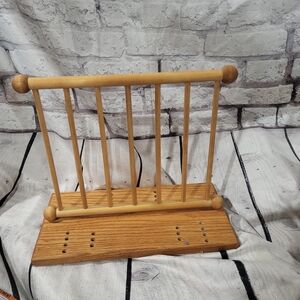 Levenger Wooden Oak Book Rack. Vintage